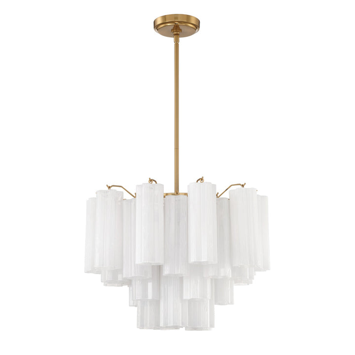 Crystorama Crystorama Addis 6 Light Aged Brass Chandelier