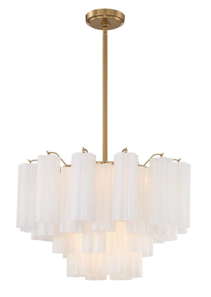 Crystorama Crystorama Addis 9 Light Aged Brass Chandelier