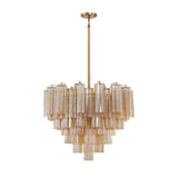 Crystorama Crystorama Addis 12 Light Aged Brass Chandelier