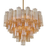 Crystorama Crystorama Addis 12 Light Aged Brass Chandelier