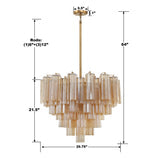 Crystorama Crystorama Addis 12 Light Aged Brass Chandelier