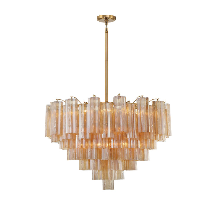 Crystorama Crystorama Addis 16 Light Aged Brass Chandelier