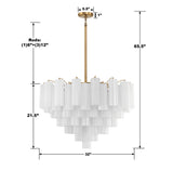 Crystorama Crystorama Addis 16 Light Aged Brass Chandelier