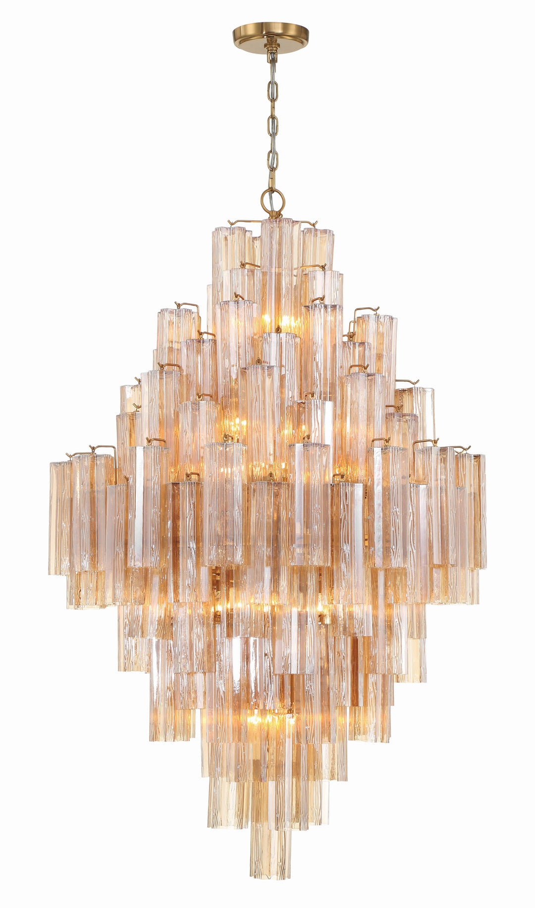 Crystorama Crystorama Addis 20 Light Aged Brass Chandelier