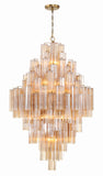 Crystorama Crystorama Addis 20 Light Aged Brass Chandelier