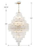 Crystorama Crystorama Addis 20 Light Aged Brass Chandelier