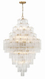 Crystorama Crystorama Addis 20 Light Aged Brass Chandelier
