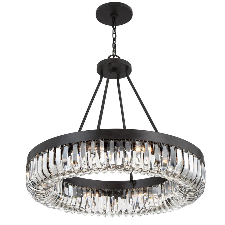 Crystorama Crystorama Alister 10 Light Charcoal Bronze Chandelier