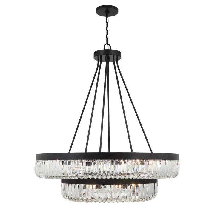 Crystorama Crystorama Alister 26 Light Charcoal Bronze Chandelier