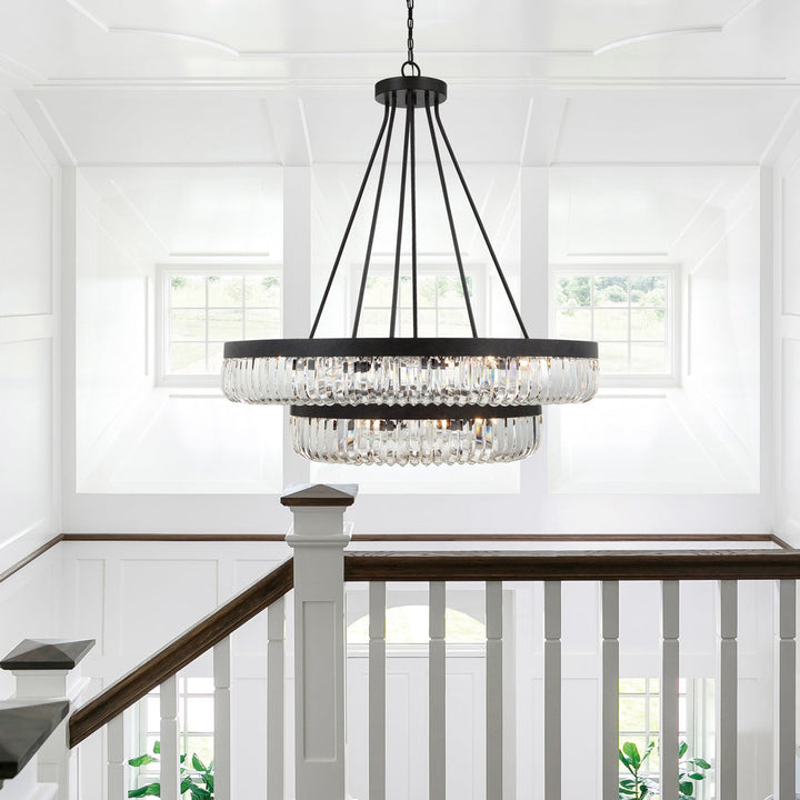 Crystorama Crystorama Alister 26 Light Charcoal Bronze Chandelier