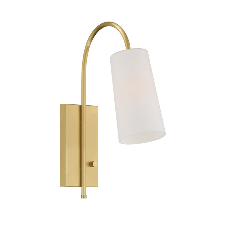 Crystorama Crystorama Alexa 1 Light Aged Brass Task Sconce