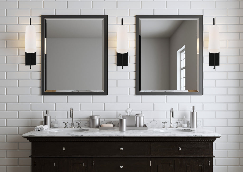 Crystorama Crystorama Alexa 1 Light Matte Black Task Sconce