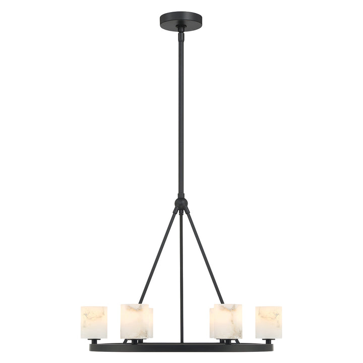 Crystorama Crystorama Aragon 6 Light Matte Black Chandelier