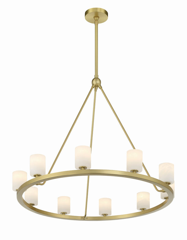 Crystorama Crystorama Aragon 10 Light Soft Brass Chandelier