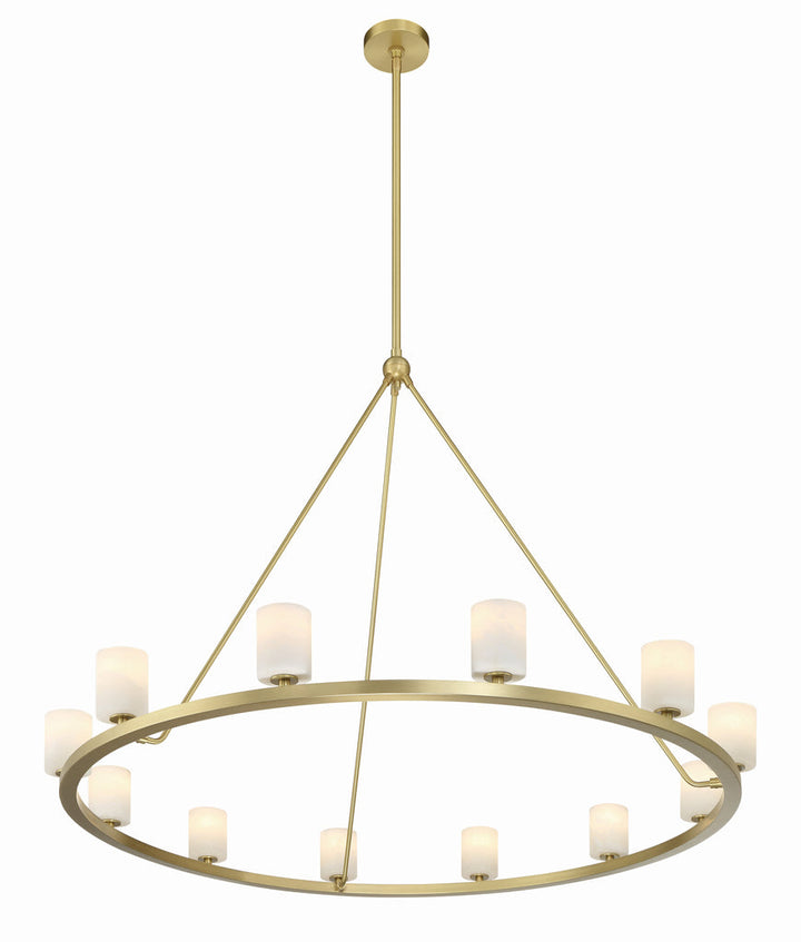 Crystorama Crystorama Aragon 12 Light Soft Brass Chandelier