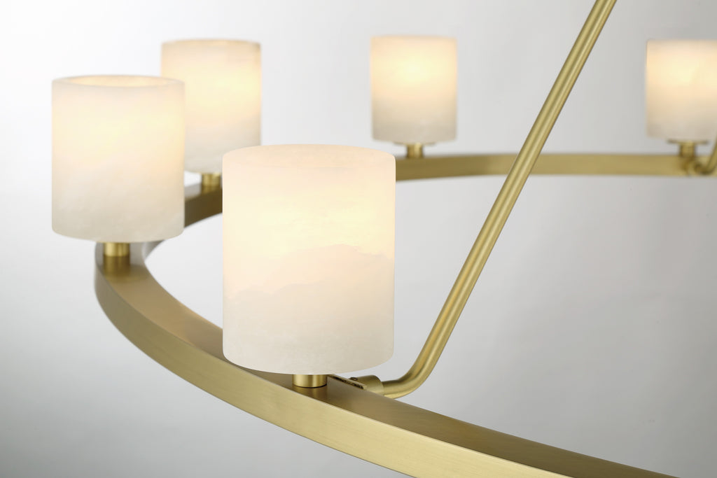 Crystorama Crystorama Aragon 12 Light Soft Brass Chandelier