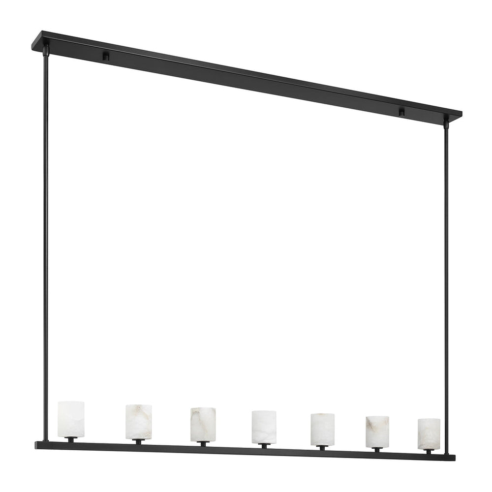 Crystorama Crystorama Aragon 7 Light Matte Black Chandelier