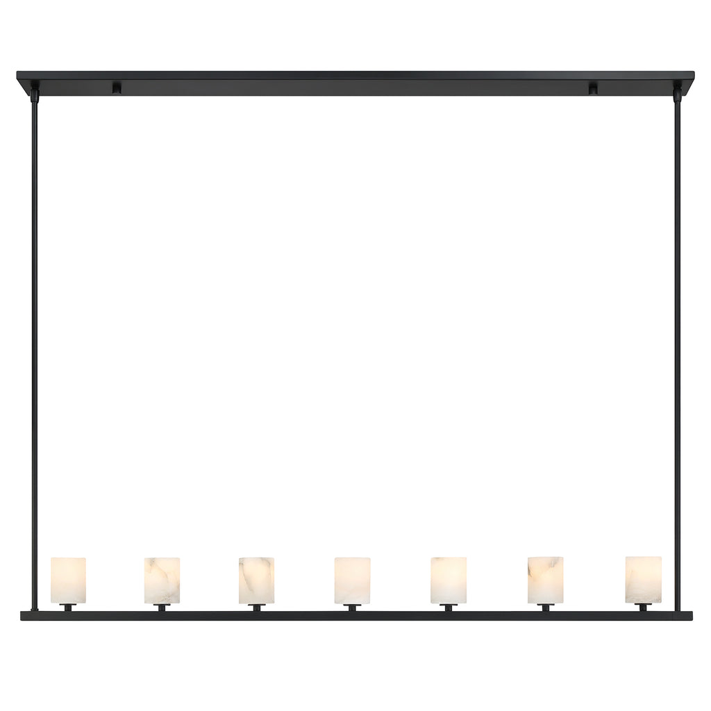 Crystorama Crystorama Aragon 7 Light Matte Black Chandelier