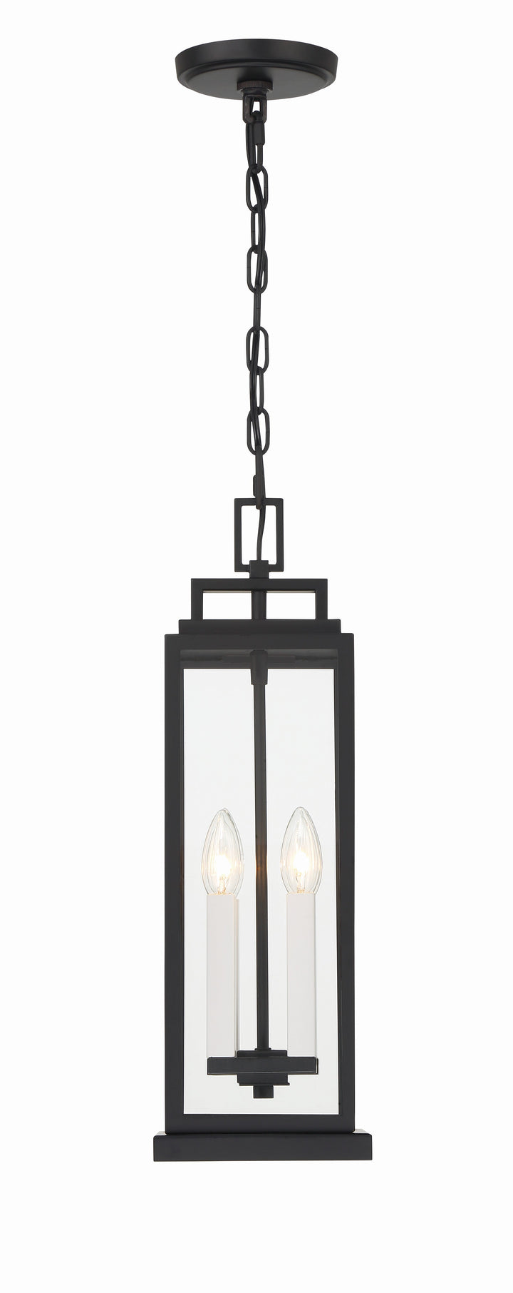 Crystorama Crystorama Aspen 4 Light Matte Black Outdoor Pendant