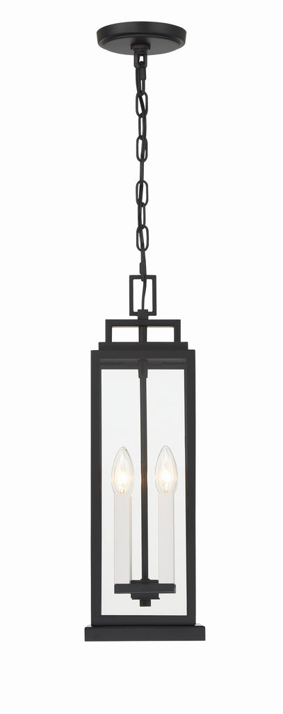 Crystorama Crystorama Aspen 4 Light Matte Black Outdoor Pendant