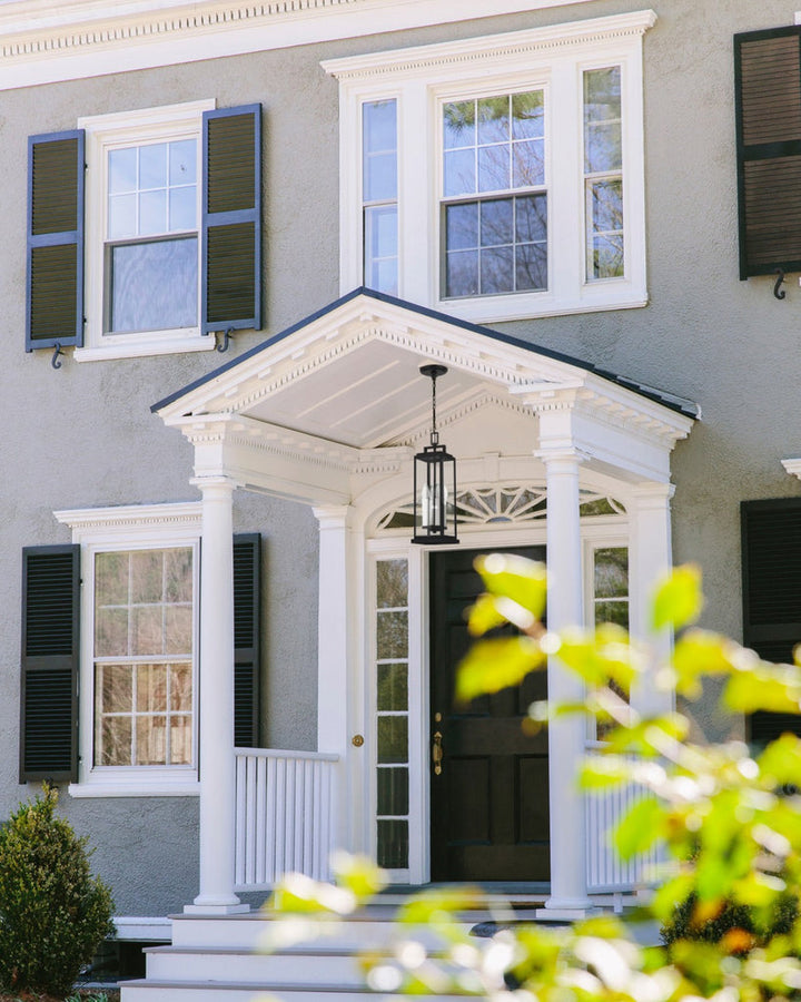 Crystorama Crystorama Aspen 4 Light Matte Black Outdoor Pendant