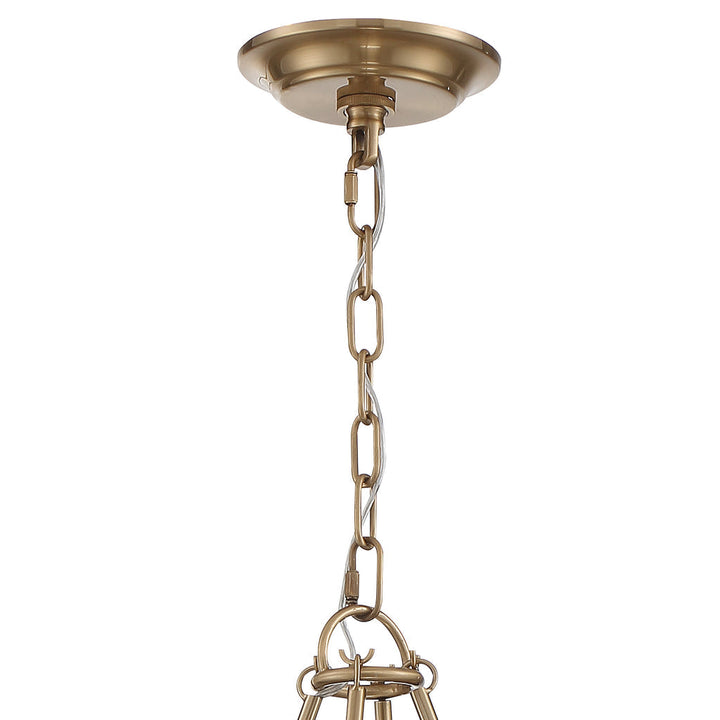 Crystorama Crystorama Bailey 8 Light Aged Brass Chandelier