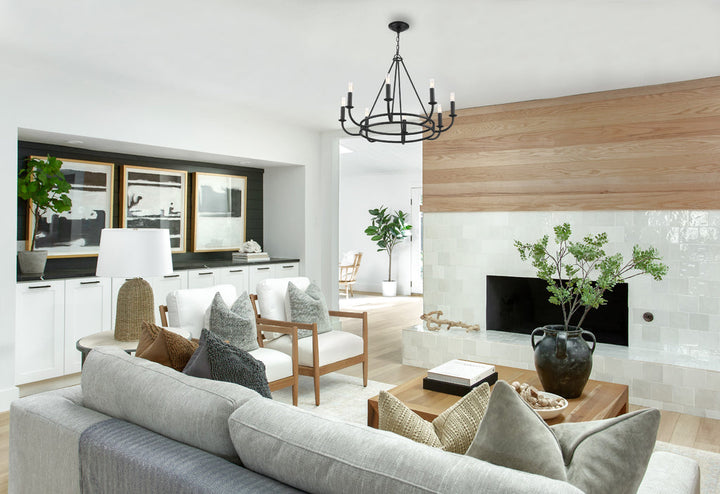 Crystorama Crystorama Bailey 8 Light Matte Black Chandelier