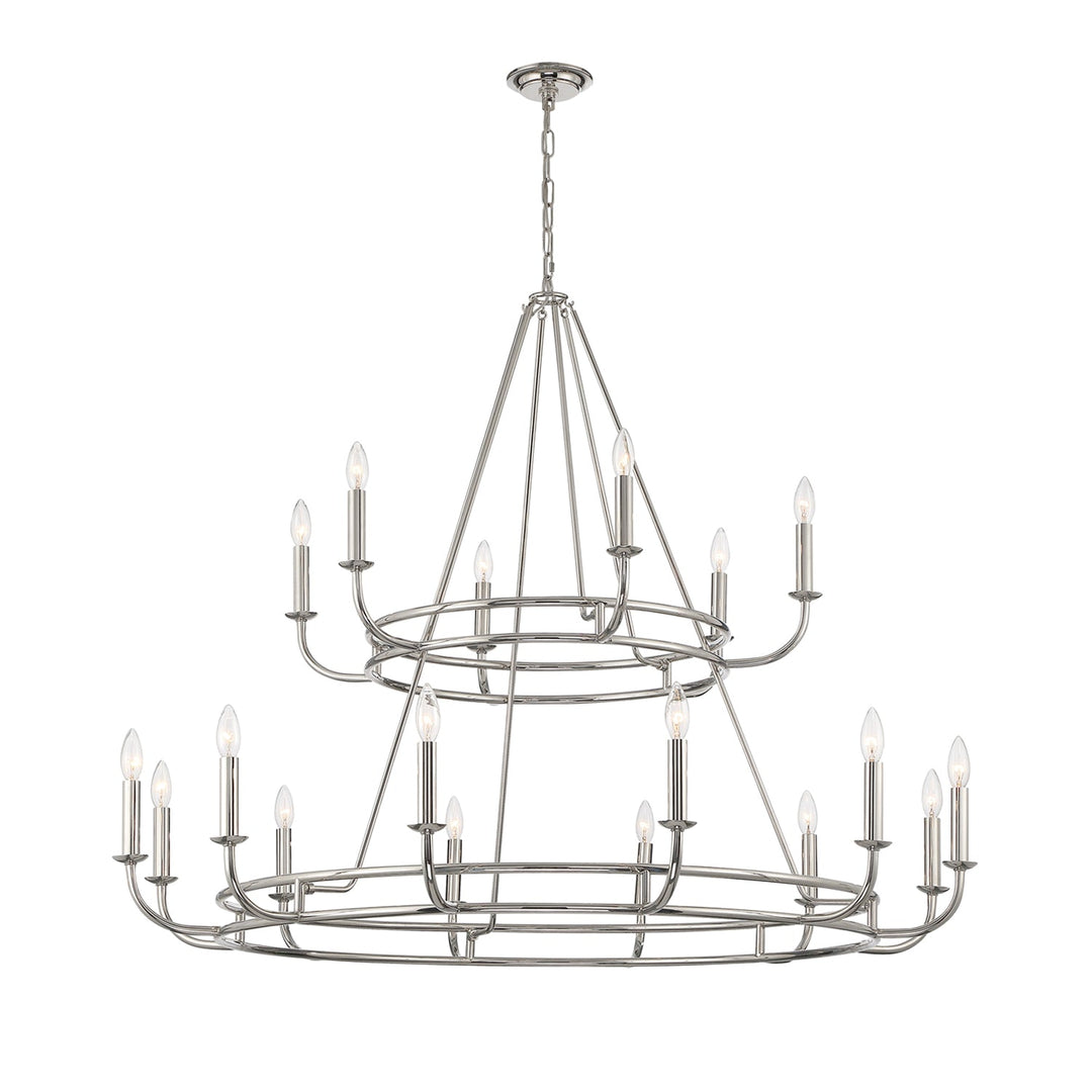 Crystorama Crystorama Bailey 18 Light Polished Nickel Chandelier