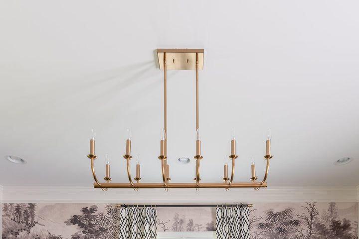 Crystorama Crystorama Bailey 12 Light Aged Brass Chandelier