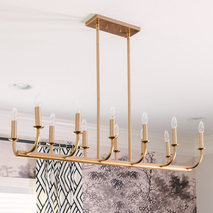 Crystorama Crystorama Bailey 12 Light Aged Brass Chandelier