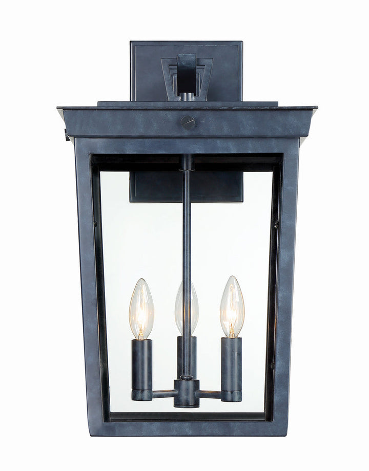 Crystorama Crystorama Belmont 3 Light Graphite Outdoor Sconce