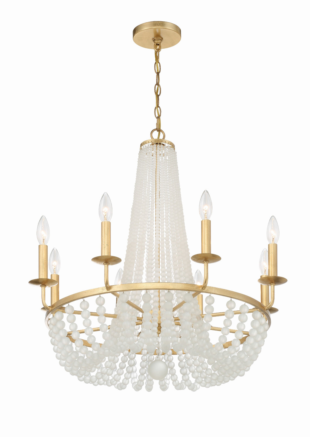 Crystorama Crystorama Bella 8 Light Antique Gold Chandelier
