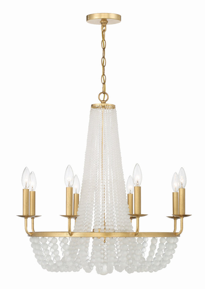Crystorama Crystorama Bella 8 Light Antique Gold Chandelier