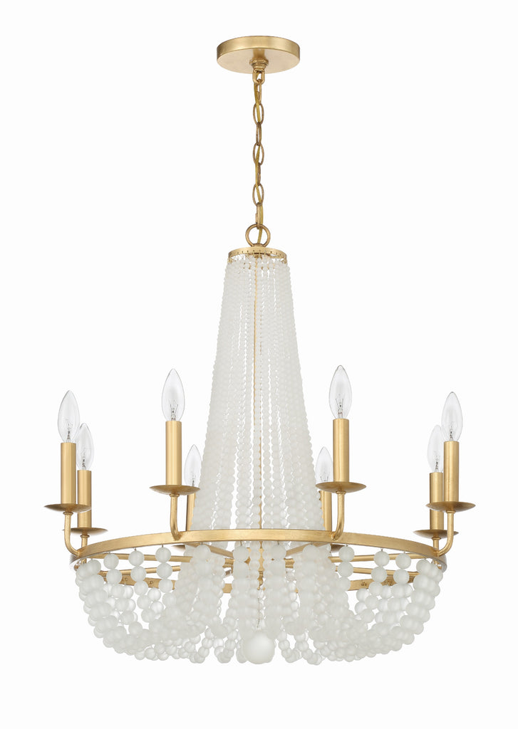 Crystorama Crystorama Bella 8 Light Antique Gold Chandelier