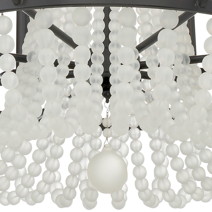 Crystorama Crystorama Bella 8 Light Matte Black Chandelier