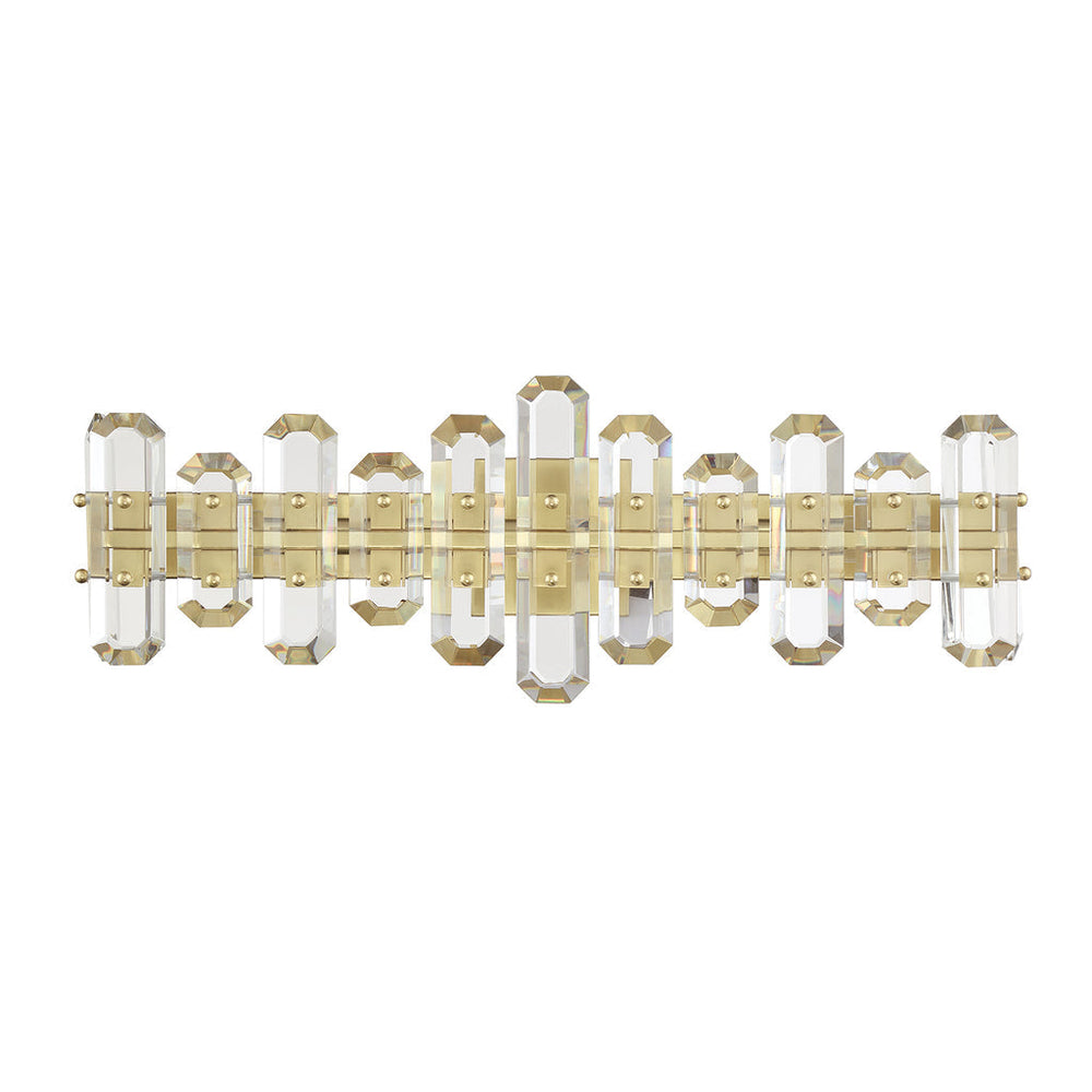 Crystorama Crystorama Bolton 3 Light Aged Brass Bathroom Vanity
