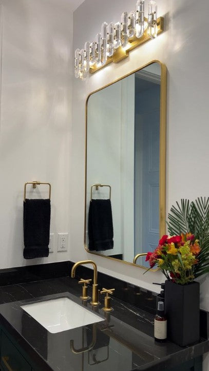 Crystorama Crystorama Bolton 3 Light Aged Brass Bathroom Vanity