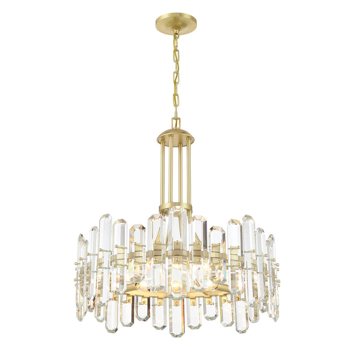 Crystorama Crystorama Bolton 8 Light Aged Brass Chandelier