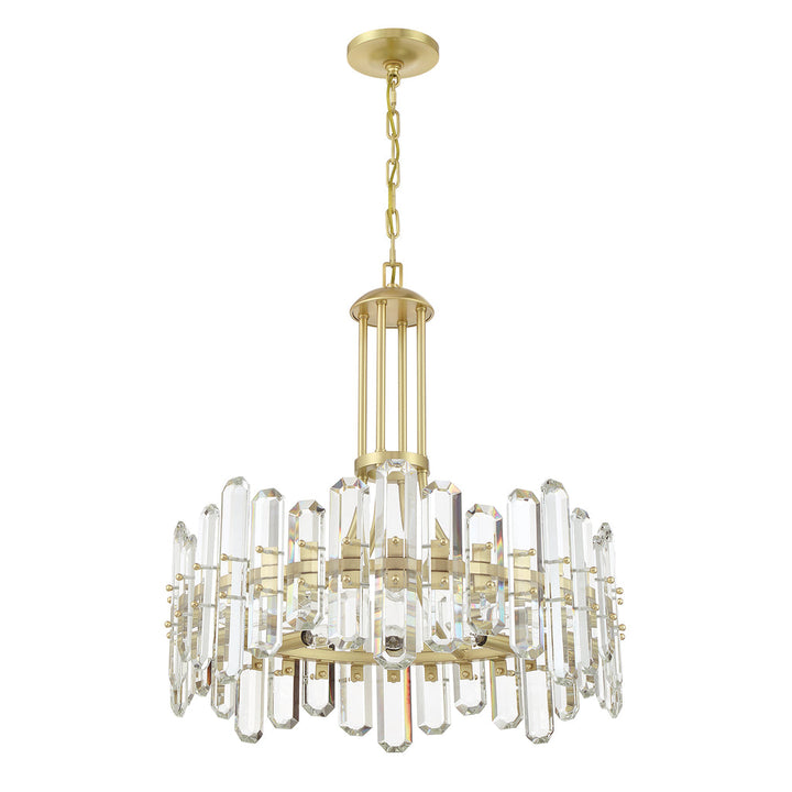 Crystorama Crystorama Bolton 8 Light Aged Brass Chandelier