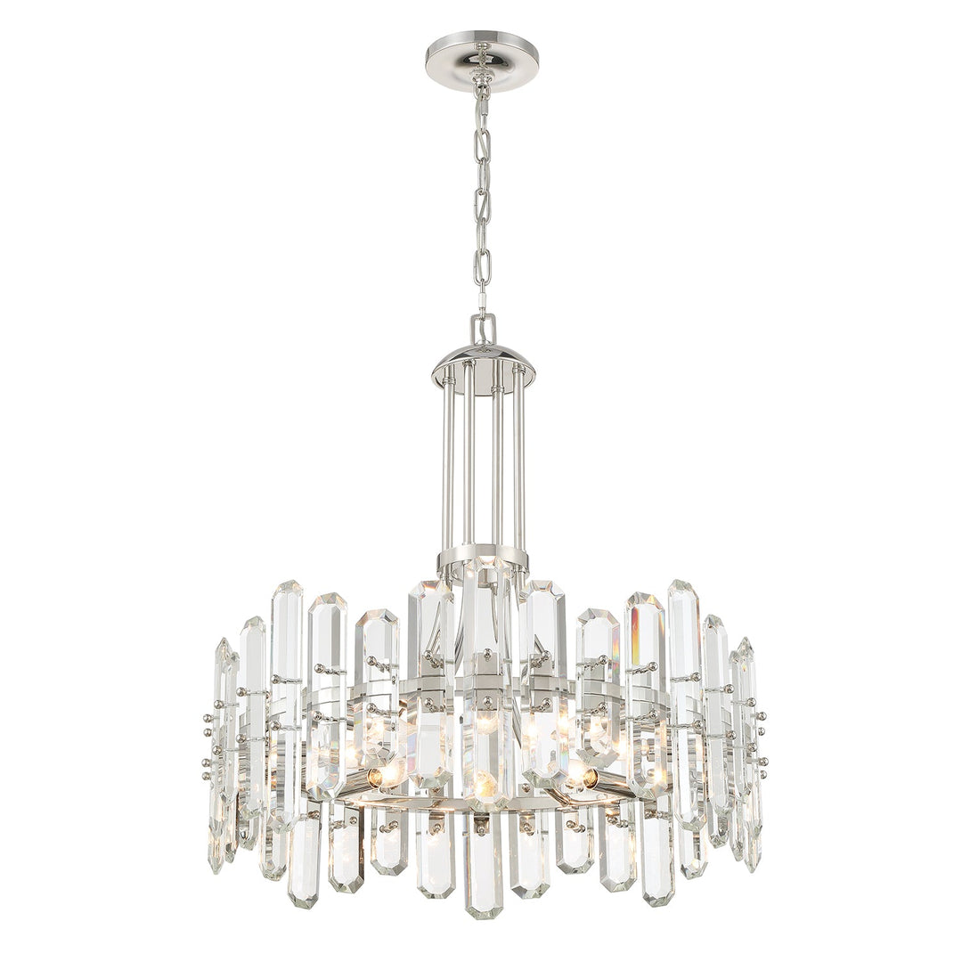 Crystorama Crystorama Bolton 8 Light Polished Nickel Chandelier