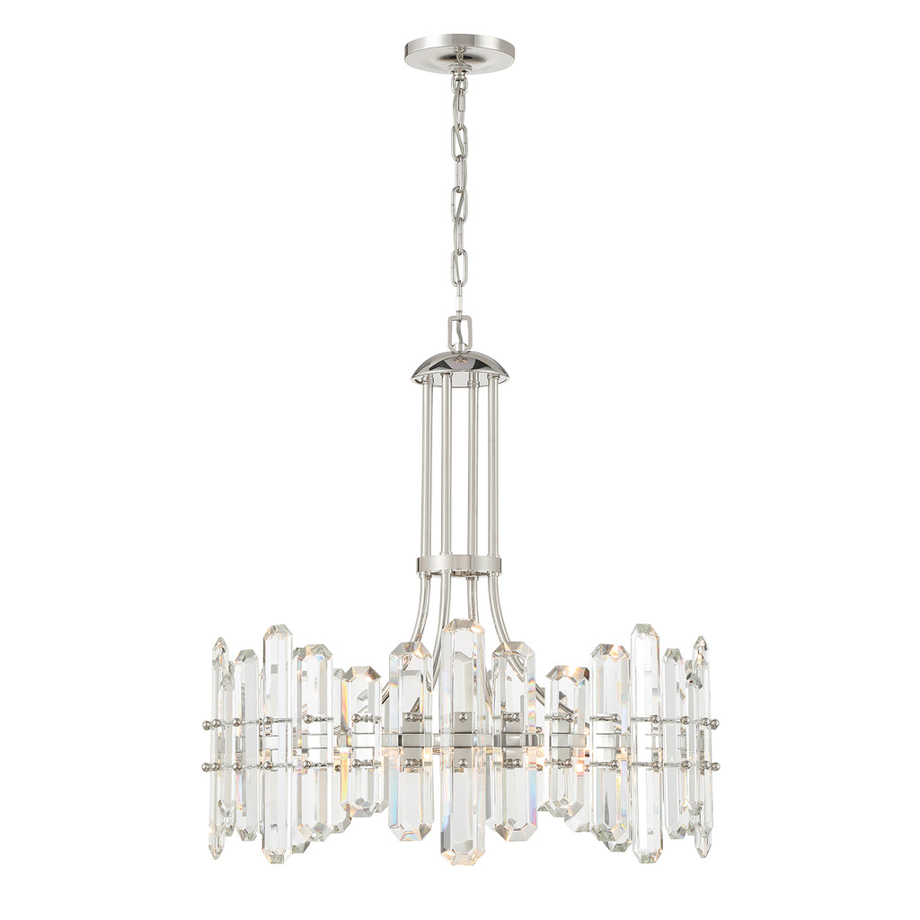 Crystorama Crystorama Bolton 8 Light Polished Nickel Chandelier