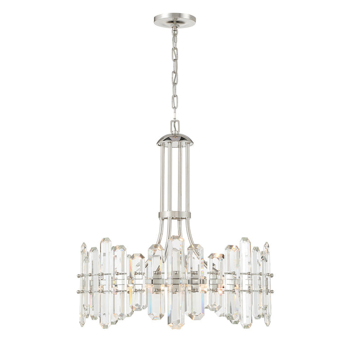 Crystorama Crystorama Bolton 8 Light Polished Nickel Chandelier