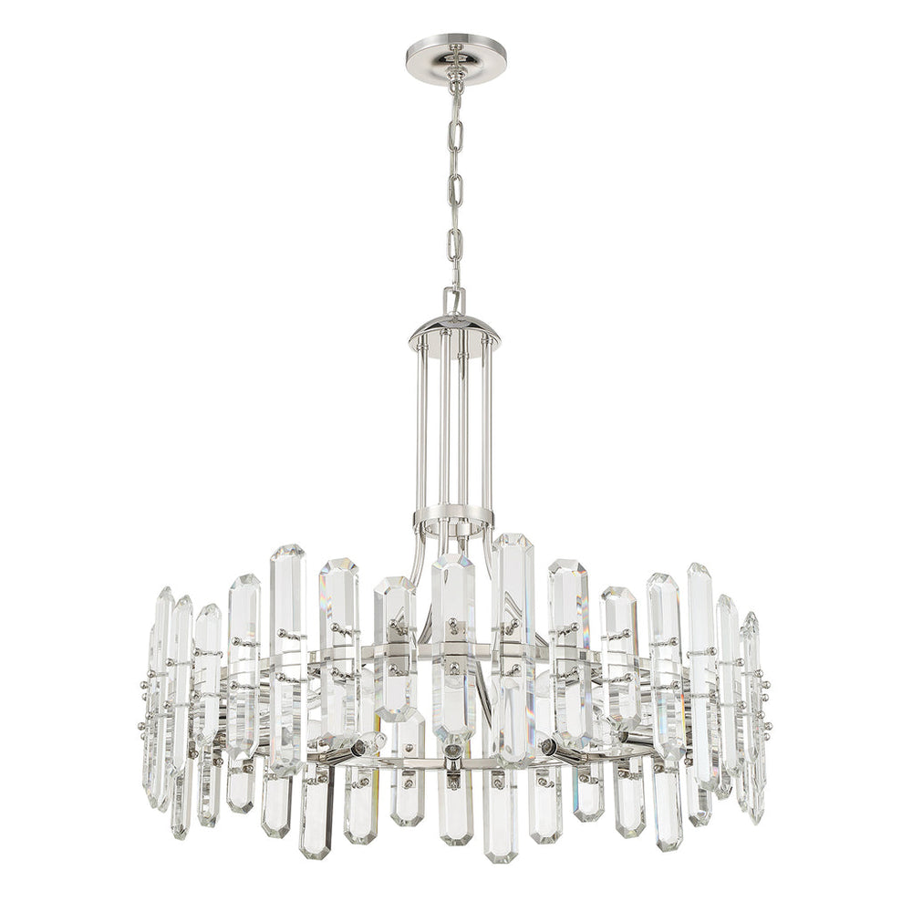 Crystorama Crystorama Bolton 12 Light Polished Nickel Chandelier