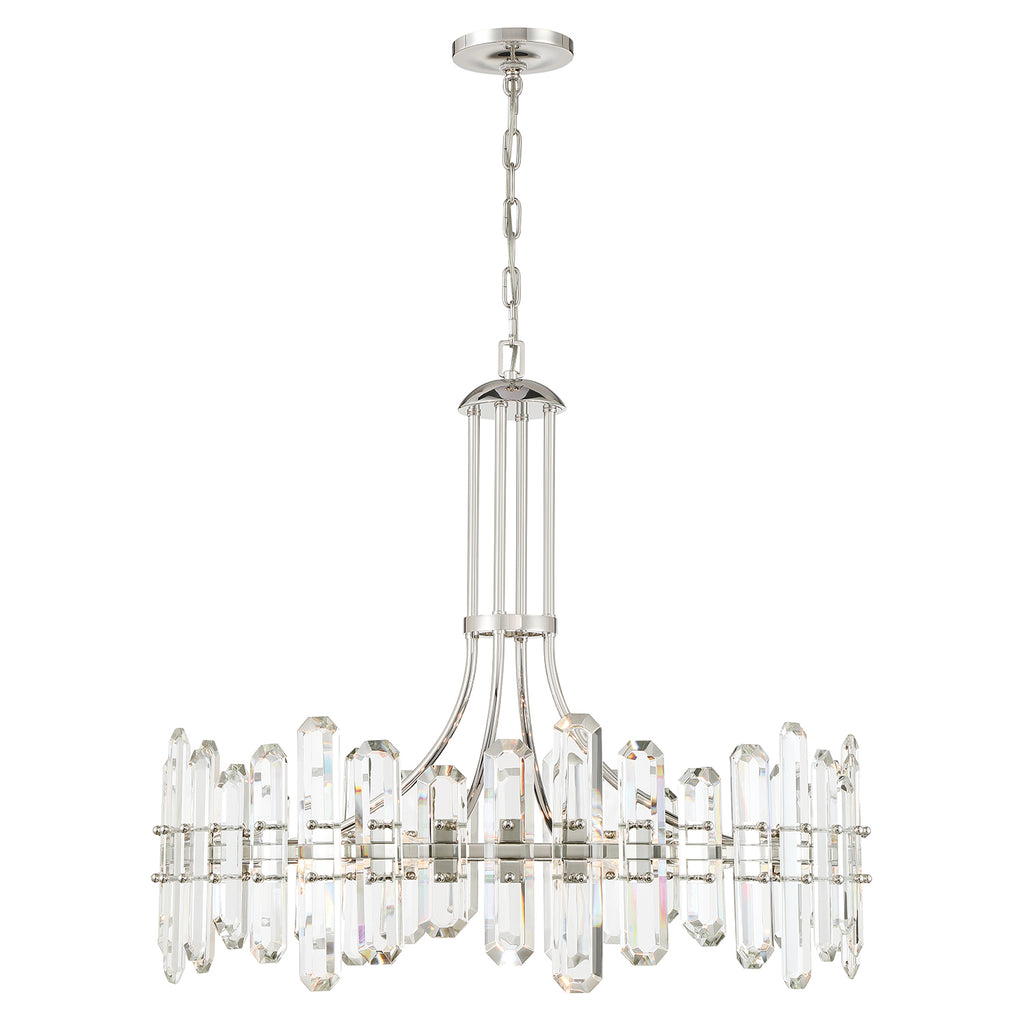 Crystorama Crystorama Bolton 12 Light Polished Nickel Chandelier