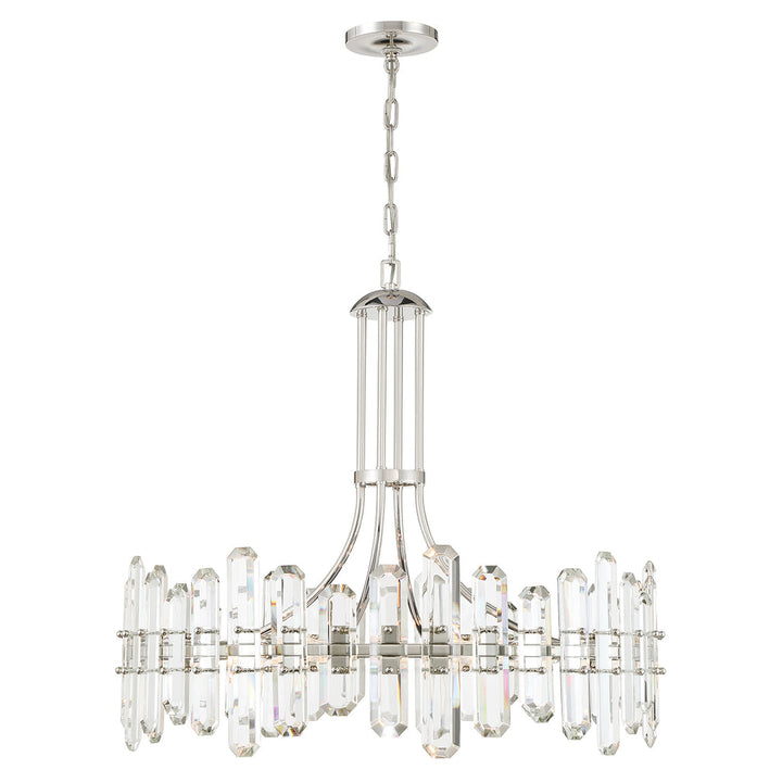 Crystorama Crystorama Bolton 12 Light Polished Nickel Chandelier