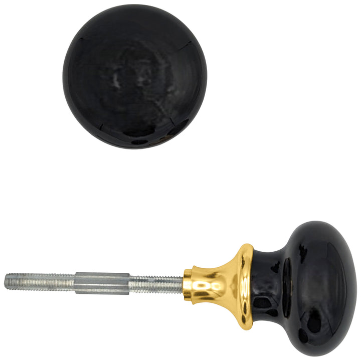 Black Porcelain Spare Knob Set (Several Finishes Available)