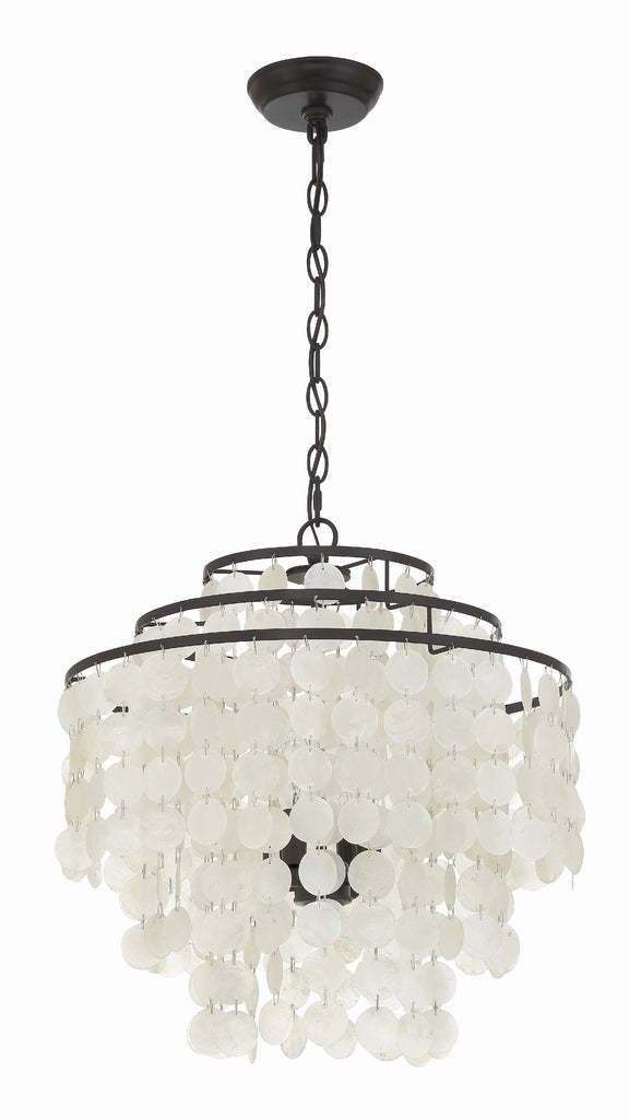 Crystorama Crystorama Brielle 4 Light Dark Bronze Chandelier