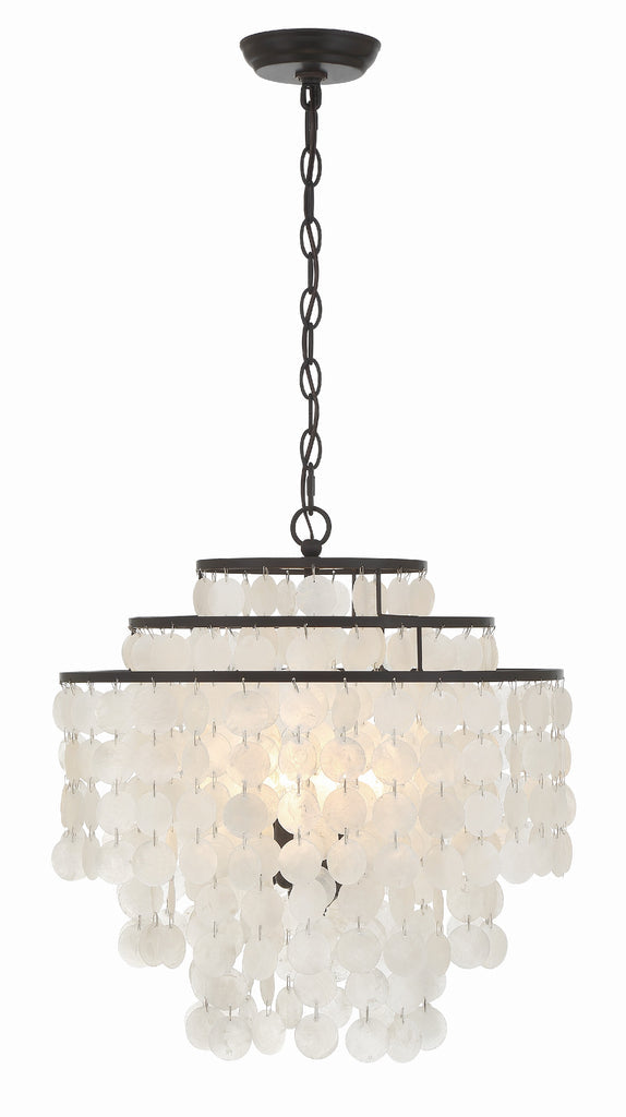 Crystorama Crystorama Brielle 4 Light Dark Bronze Chandelier