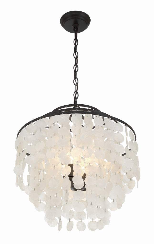 Crystorama Crystorama Brielle 4 Light Dark Bronze Chandelier
