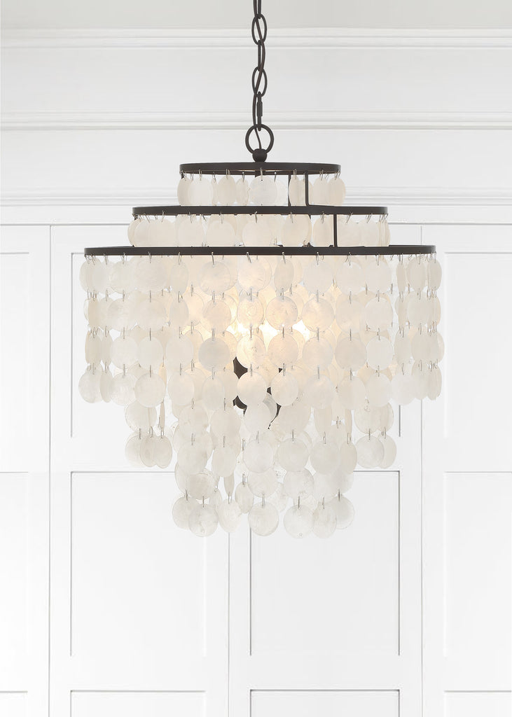 Crystorama Crystorama Brielle 4 Light Dark Bronze Chandelier